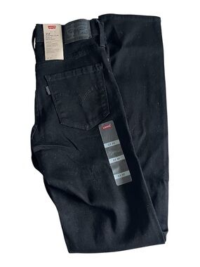 Levi’s 312 Shaping Slim Jeans Black Dark Wash Womens 23x30 NWT